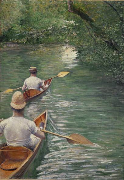 Canoes - Gustave Caillebotte