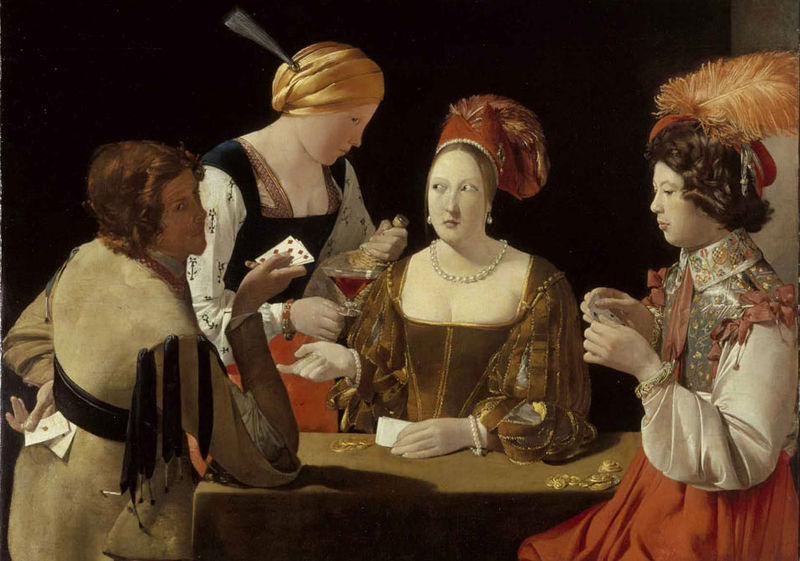 Card Sharp with the Ace of Clubs - Georges de La Tour