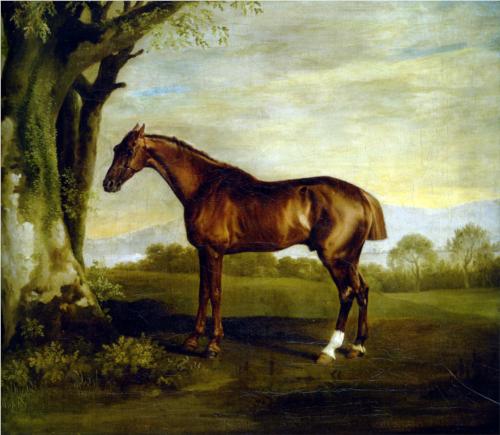 Chestnut Racehorse - George Stubbs