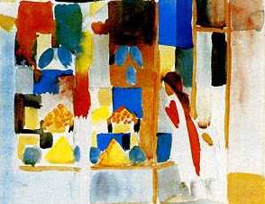 Children At the Grocery Store - August Macke