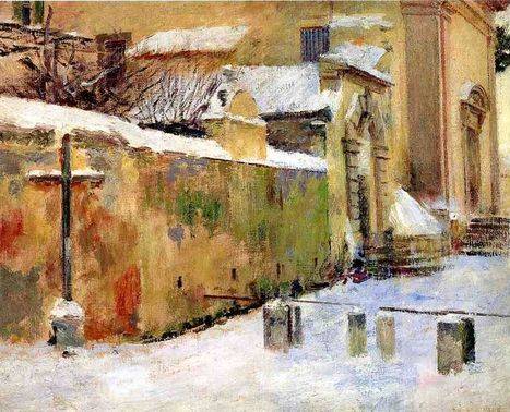 Church in Snow - Theodore Robinson