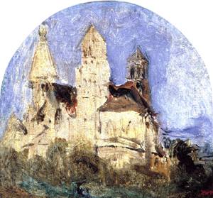 Church of Saint Lou d'Esserant in the Oise - Theodore Rousseau