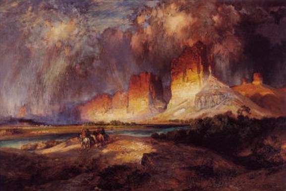 Cliffs of Upper Colorado River - Thomas Moran