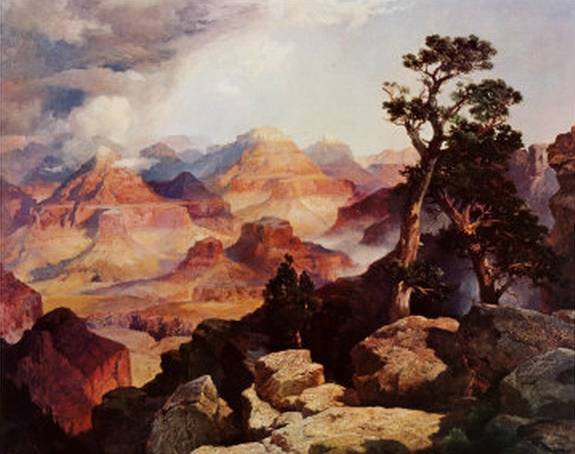 Clouds in the Canyon - Thomas Moran