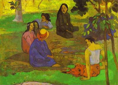 Conversation (Les Parau Parau) - Paul Gauguin