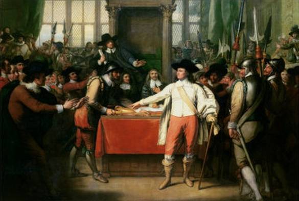 Cromwell Dissolving the Long Parliament - Benjamin West