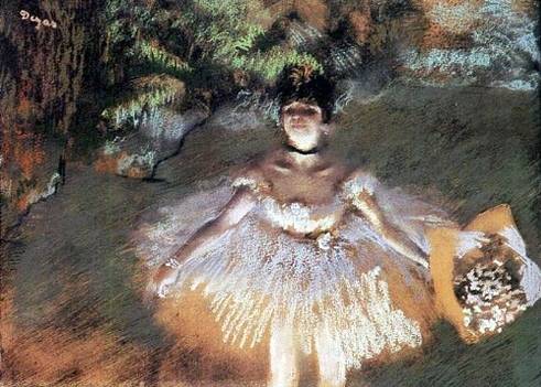 Dancer with Bouquet - Edgar Degas