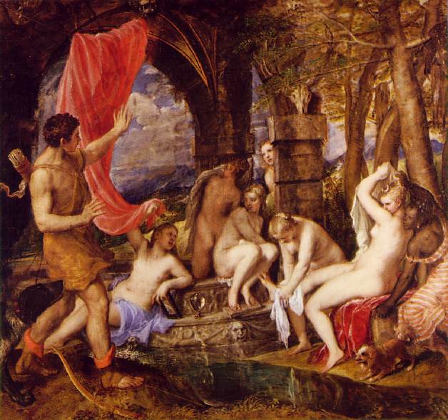 Diana and Actaeon - Tiziano Titian Vecellio