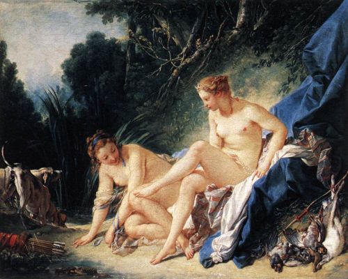 Diane Resting After Bath - Francois Boucher