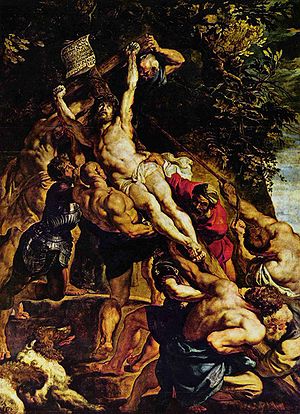 Elevation of the Cross - Peter Paul Rubens