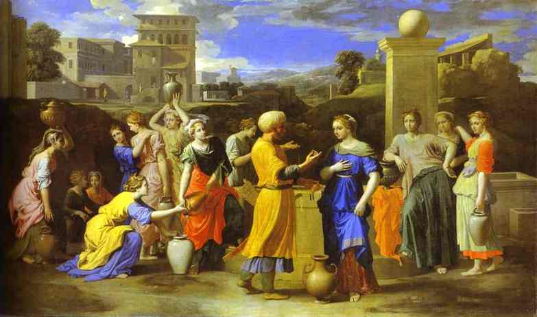 Eliezer and Rebecca - Nicolas Poussin