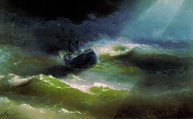 Empress Maria Caught in Storm - Ivan Aivazovsky