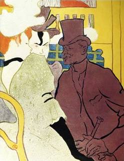 Englishman at Moulin Rouge - Henri de Toulouse Lautrec