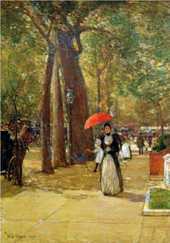 Fifth Avenue at Washington Square - Childe Hassam