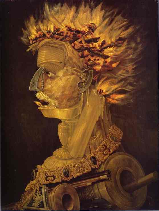 Fire - Giuseppe Arcimboldo