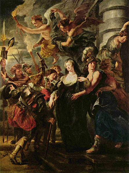 Flight from Blois - Peter Paul Rubens