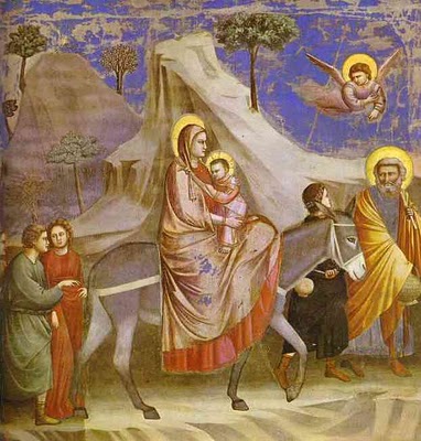 Flight into Egypt - Giotto di Bondone