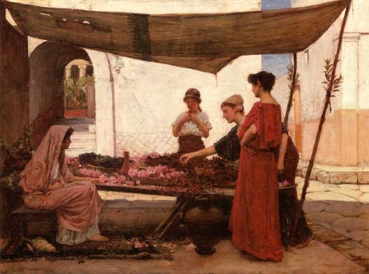 Flower Stall - John William Waterhouse