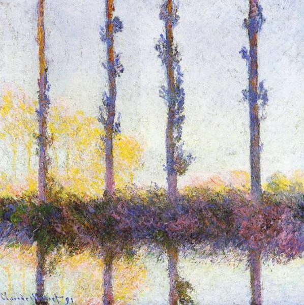 Four Trees 1891 - Claude Monet