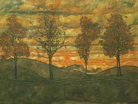 Four Trees - Egon Schiele