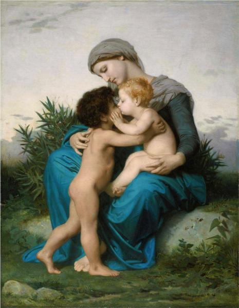 Fraternal Love - William Adolphe Bouguereau