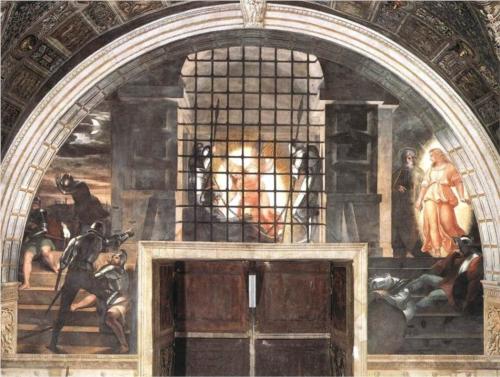 Freeing of St. Peter - Raffaello Raphael Sanzio