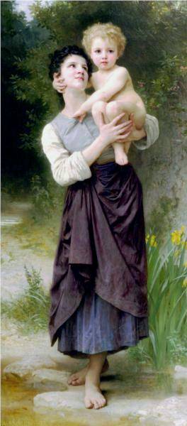 Frere Et Soeur - William Adolphe Bouguereau