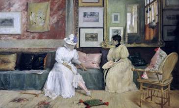 Friendly Call - William Merritt Chase