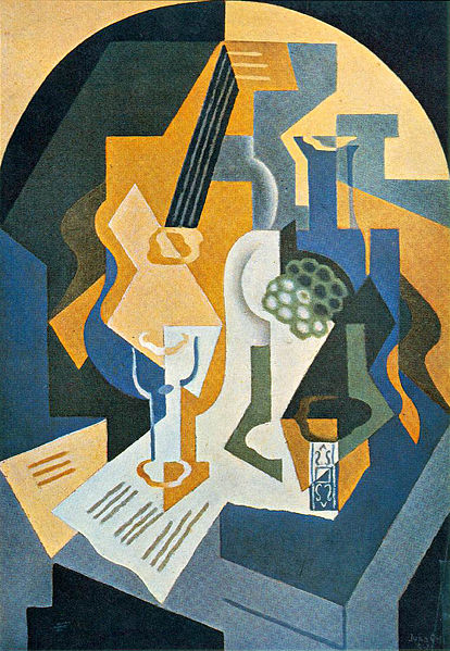 Fruit Dish and Mandolin - Juan Gris