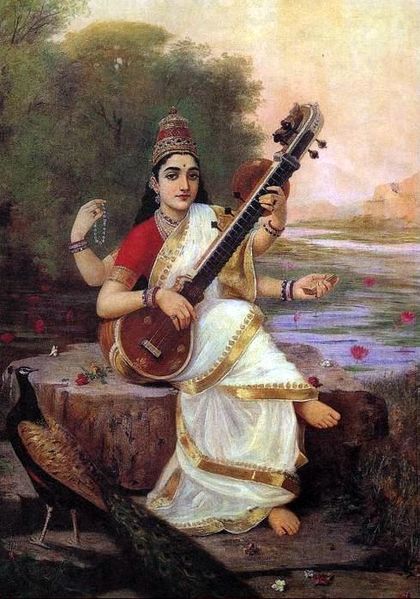 Goddess Saraswati - Raja Ravi Varma