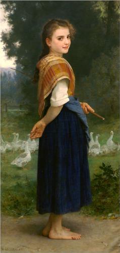 Goose Girl - William Adolphe Bouguereau
