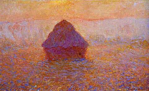 Grainstack (Sun in the Mist) - Claude Monet