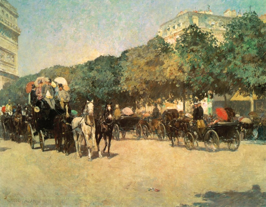 Grand Prix Day - Childe Hassam