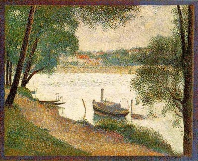 Gray Weather, Grande Jatte - Georges Seurat