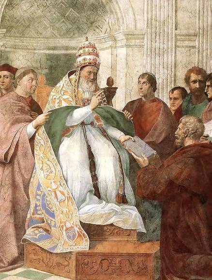 Gregory IX Approving the Decretals - Raffaello Raphael Sanzio