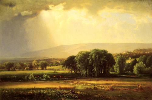  Harvest Scene in the Delaware Valley - George Inness