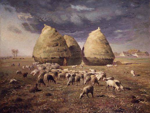 Haystacks, Autumn - Jean Francois Millet