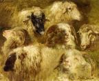 Heads of Ewes and Rams - Rosa Bonheur