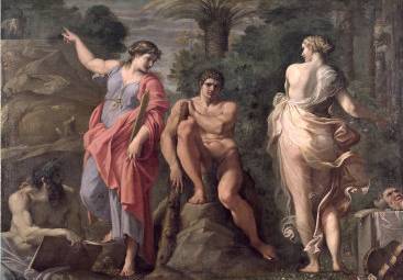 Hercules at the Crossroads - Annibale Carracci