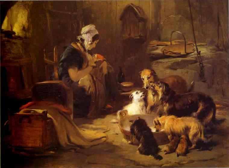 Highland Breakfast - Edwin Henry Landseer