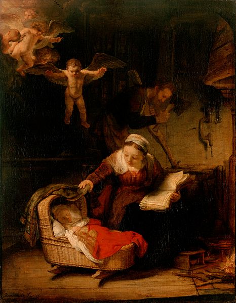 Holy Family II - Rembrandt van Rijn