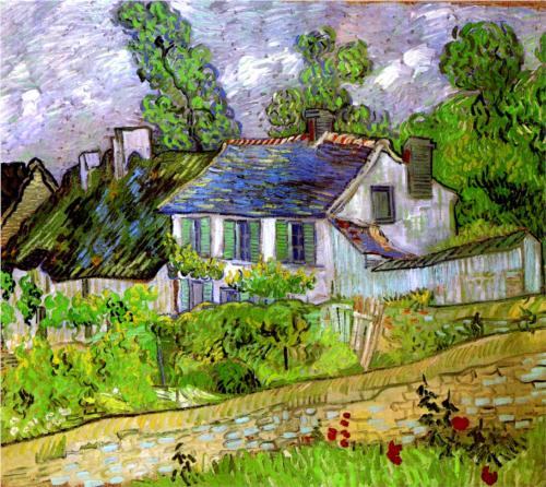 Houses at Auvers - Vincent Van Gogh