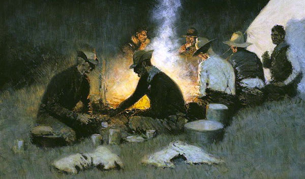 Hunters' Supper - Frederic Remington