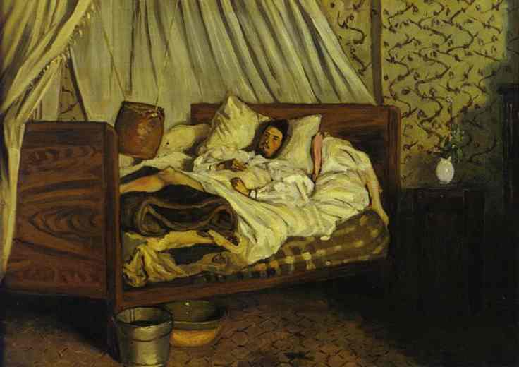 Improvised Field Hospital (Monet) - Frederic Bazille