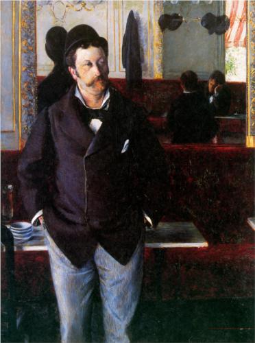 In a Cafe - Gustave Caillebotte