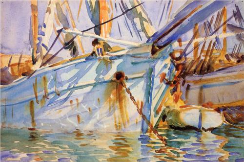 In a Levantine Port - John Singer Sargent