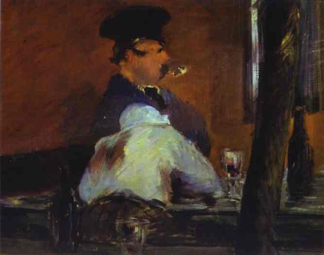 In the Bar (Le Bouchon) - Edouard Manet