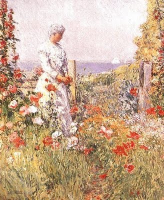 In the Garden - Childe Hassam