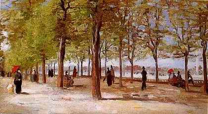 In the Jardin du Luxembourg - Vincent van Gogh