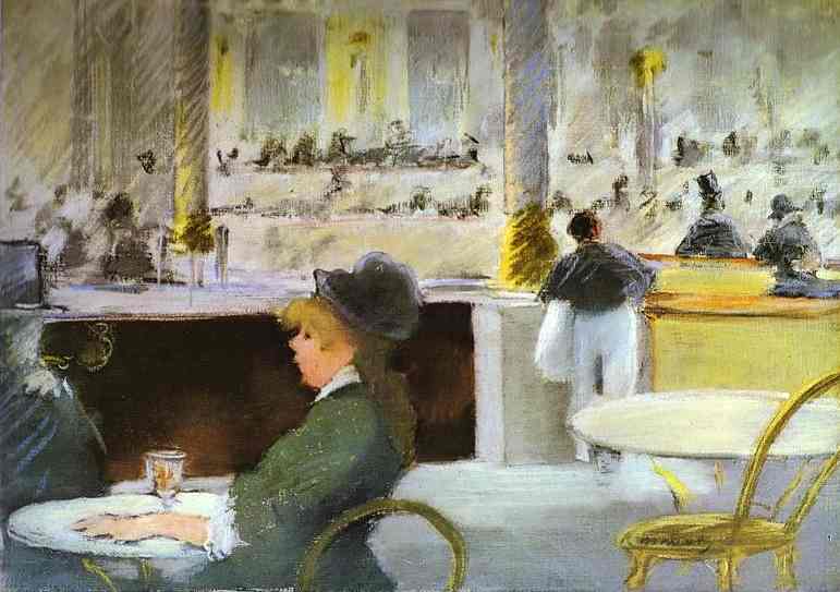 Interior of a Cafe - Edouard Manet